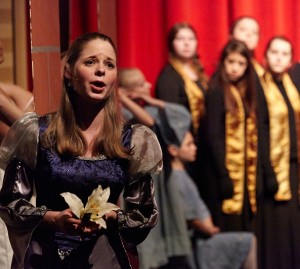 Elizabeth Riddick performs as Celeste in Carmina Burana