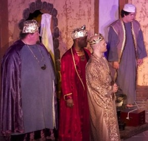 Matt Newman, Phillip Murray, Ferris Allen, and Luke Angelo in Amahl and the Night Visitors