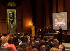 First Carmina Burana rehearsal at Second Presbyterian Church