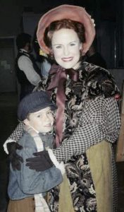 Melissa Thoma and her son, Sam, in La Boheme